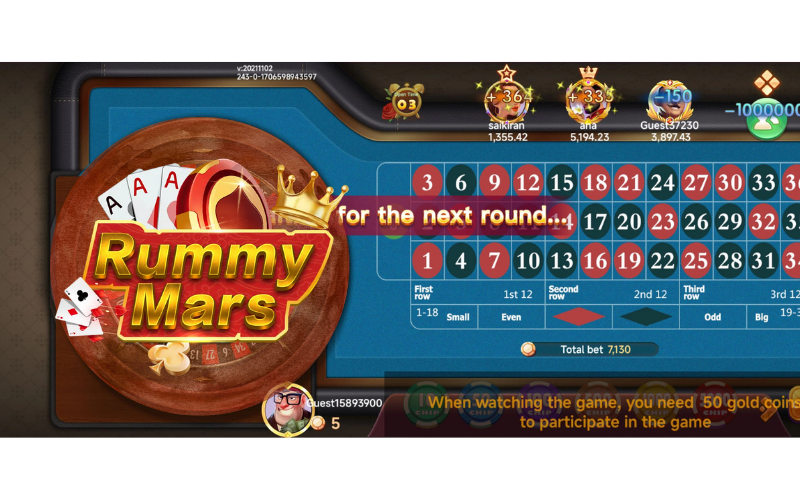 Rummy Mars Game